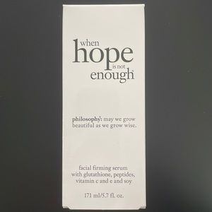 Philosophy - when hope is not enough serum